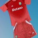 Kids Aston Villa Goalkeeper Red Youth Kit 2025/2026 Jersey Shirt Soccer Football 25/26