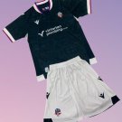 Kids Bolton Wanderers Away Youth Kit 2024/2025 Jersey Shirt Soccer Football 24/25