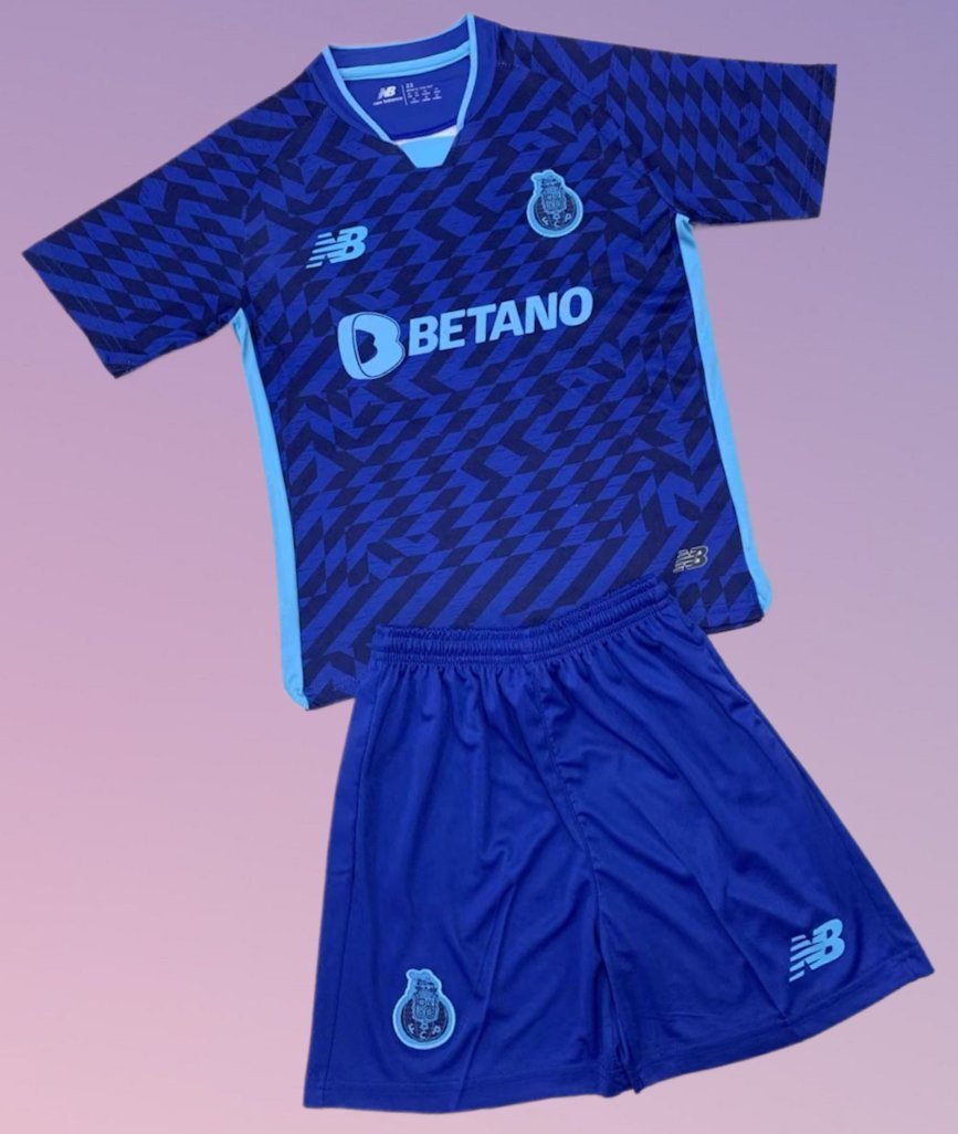 Kids FC Porto 3rd Third Youth Kit 2024/2025 Jersey Shirt Soccer Football 24/25