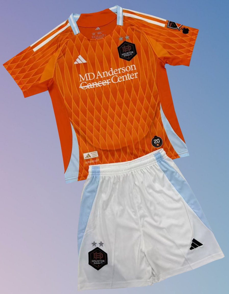 Kids Houston Dynamo Home Youth Kit 2025/2026 Jersey Shirt Soccer Football 25/26