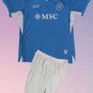 Kids Napoli Home Youth Kit 2024/2025 Jersey Shirt Soccer Football 24/25