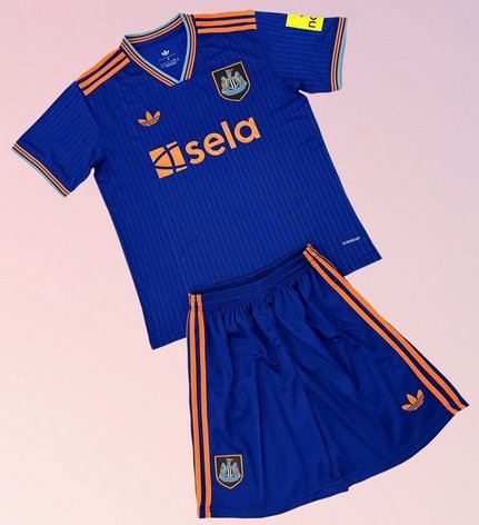 Kids Newcastle United 3rd Third Youth Kit 2025/2026 Jersey Shirt Soccer Football 25/26