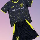 Kids Norwich City Away Youth Kit 2024/2025 Jersey Shirt Soccer Football 24/25