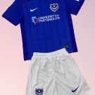 Kids Portsmouth Home Youth Kit 2024/2025 Jersey Shirt Soccer Football 24/25