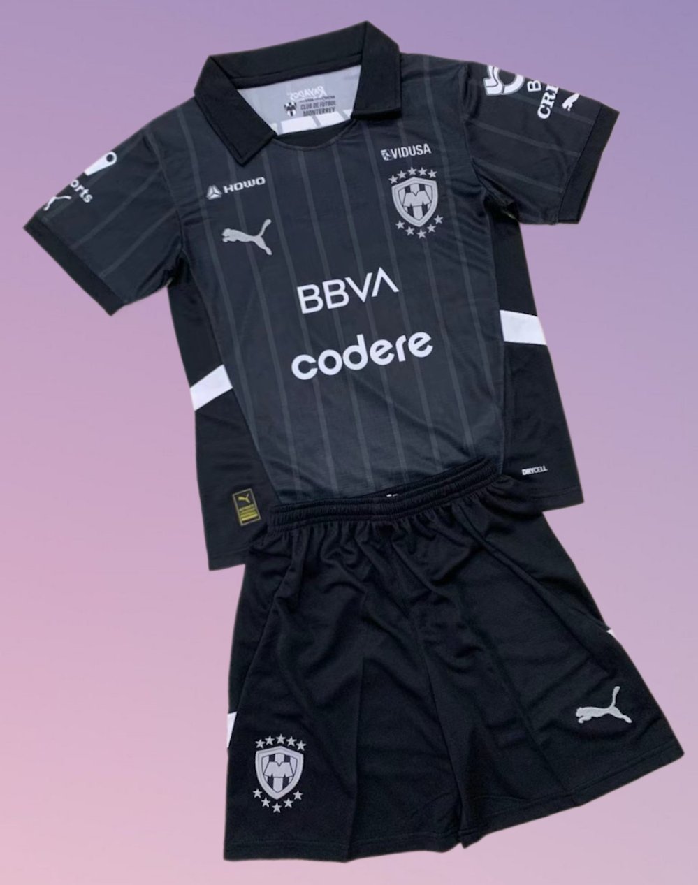 Kids Rayados Monterrey 3rd Third Youth Kit 2024/2025 Jersey Shirt Soccer Football 24/25