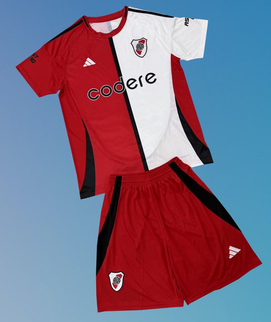 Kids River Plate 3rd Third Youth Kit 2025/2026 Jersey Shirt Soccer Football 25/26