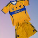 Kids Tigres UANL Home Youth Kit 2025/2026 Jersey Shirt Soccer Football 25/26
