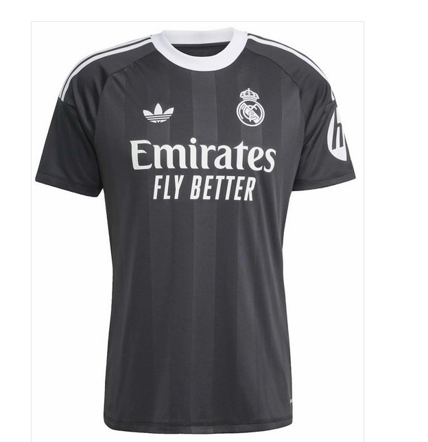 Men Real Madrid Goalkeeper Black Jersey 2025-2026 Shirt Soccer Football 25-26