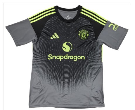 Men Manchester United Goalkeeper Black Jersey 2025-2026 Shirt Soccer Football 25-26