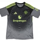 Men Manchester United Goalkeeper Black Jersey 2025-2026 Shirt Soccer Football 25-26