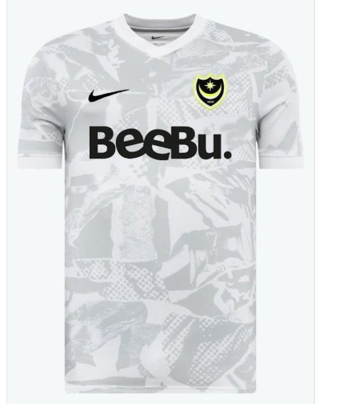 Men Portsmouth White Pre-Match Jersey 2025-2026 Shirt Soccer Football 25-26