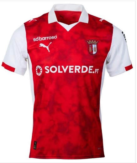 Men SC Braga Home Jersey 2025-2026 Shirt Soccer Football 25-26