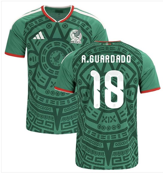 Men A. GUARDADO #18 Mexico Home World Cup Jersey 2026-2027 Shirt Soccer Football 26-27