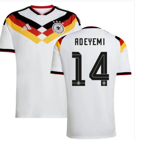 Men ADEYEMI #14 Germany Home World Cup Jersey 2026-2027 Shirt Soccer Football 26-27