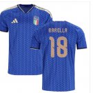 Men BARELLA #18 Italy Home World Cup Jersey 2026-2027 Shirt Soccer Football 26-27
