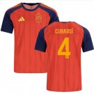 Men CUBARSÍ #4 Spain Home World Cup Jersey 2026-2027 Shirt Soccer Football 26-27