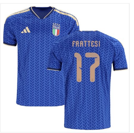 Men FRATTESI #17 Italy Home World Cup Jersey 2026-2027 Shirt Soccer Football 26-27