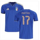 Men FRATTESI #17 Italy Home World Cup Jersey 2026-2027 Shirt Soccer Football 26-27