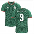 Men J.BORGETTI #9 Mexico Home World Cup Jersey 2026-2027 Shirt Soccer Football 26-27