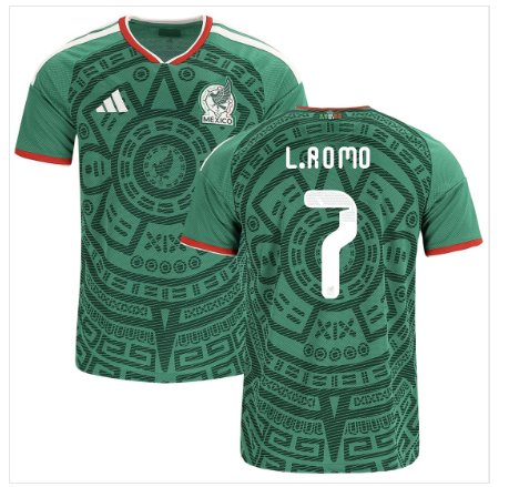 Men L.ROMO #7 Mexico Home World Cup Jersey 2026-2027 Shirt Soccer Football 26-27