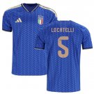 Men LOCATELLI #5 Italy Home World Cup Jersey 2026-2027 Shirt Soccer Football 26-27