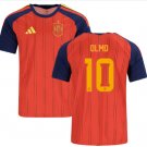 Men OLMO #10 Spain Home World Cup Jersey 2026-2027 Shirt Soccer Football 26-27