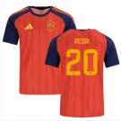 Men PEDRI #20 Spain Home World Cup Jersey 2026-2027 Shirt Soccer Football 26-27