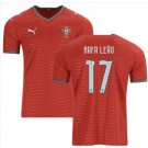 Men RAFA LEÃO #17 Portugal Home World Cup Jersey 2026-2027 Shirt Soccer Football 26-27