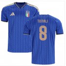 Men TONALI #8 Italy Home World Cup Jersey 2026-2027 Shirt Soccer Football 26-27