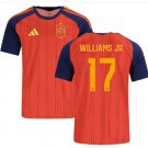Men WILLIAMS JR. #17 Spain Home World Cup Jersey 2026-2027 Shirt Soccer Football 26-27