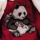 Cross Stitch Chart - HOLIDAY PANDA - Afghan Pattern Needlepoint Vintage from 1991