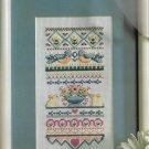 Cross Stitch Chart - SPRING BUNNY SAMPLER Pattern Needlepoint Vintage from 1991