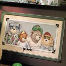Cross Stitch Chart - "YO, DUDE" BEARS Pattern Needlepoint Vintage from 1991