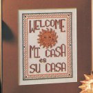 Cross Stitch Chart - WELCOME MI CASA - Pattern Needlepoint Vintage from 1991