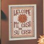 Cross Stitch Chart - WELCOME MI CASA - Pattern Needlepoint Vintage from 1991