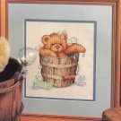 Cross Stitch Chart - SATURDAY NIGHT BATH Teddy Bear - Pattern Needlepoint Vintage from 1991