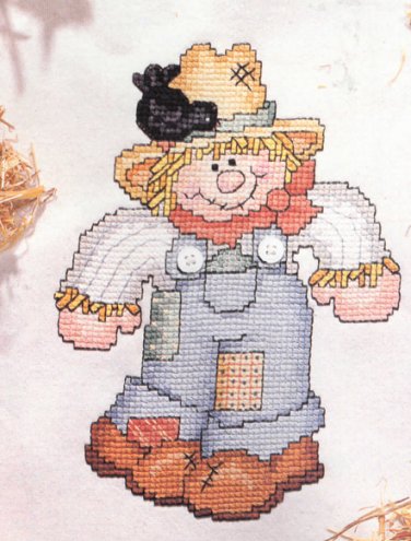 Cross Stitch Chart - FRIENDLY SCARECROW - Pattern Needlepoint Vintage from 1991