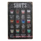 Coffee Menu For Cafe Bar Pub Wall Decor Metal Sign Vintage Home Decor Tin Signs 1