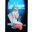 LUCK LADY Retro Metal Signs ART Poster Crafts LAS VEGAS Plates for Bar Pub Home F