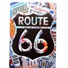 Route 66 Retro Metal Tin Signs Home Car Hotel Decor Decorative Metal Wall Sticke D