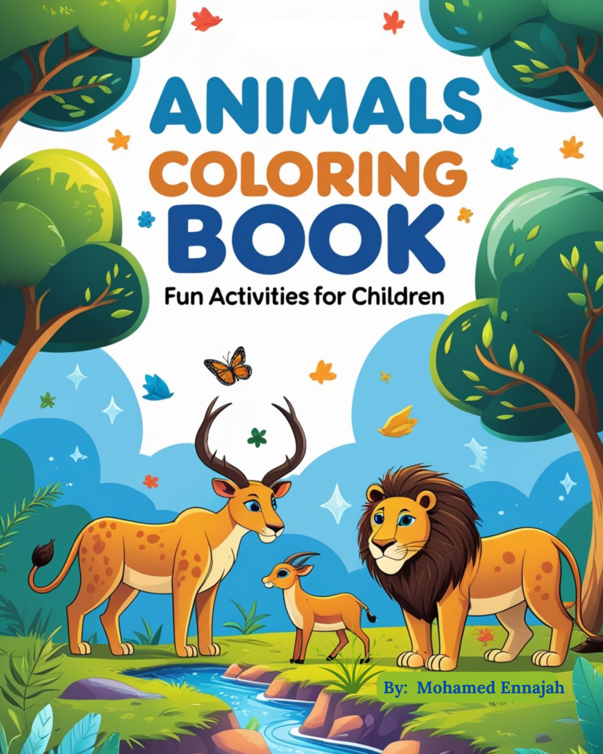 Animals Coloring Book: Fun Activities for Children