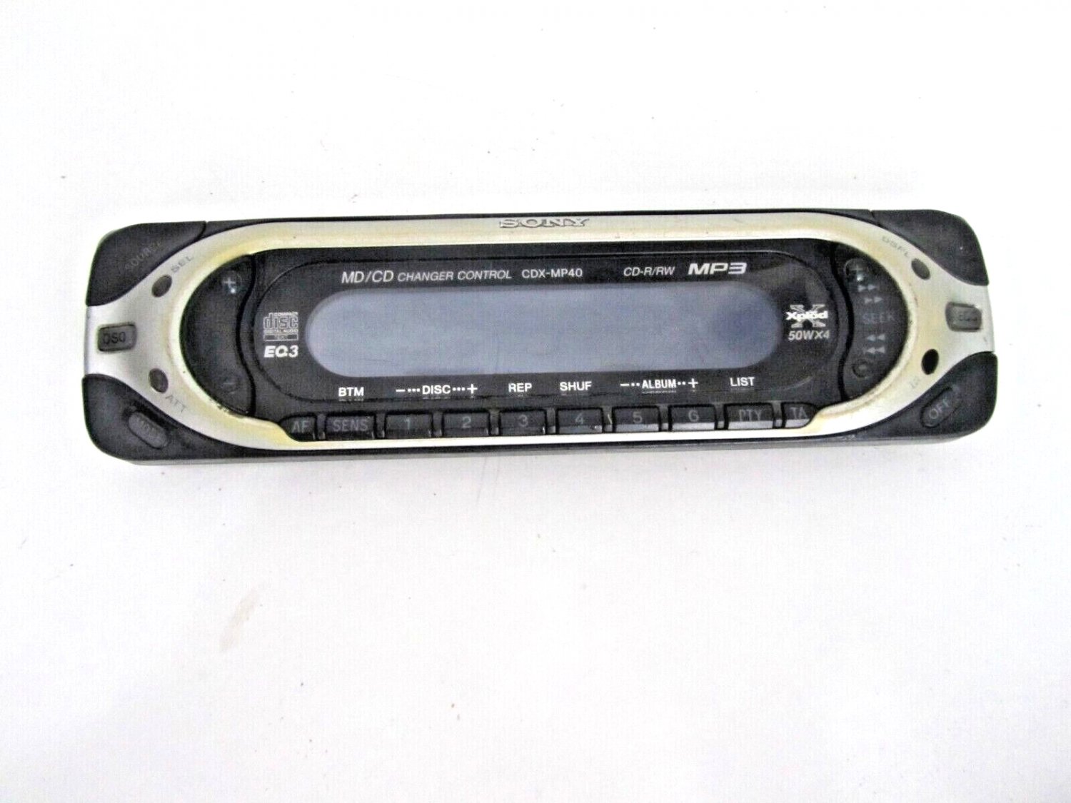 SONY Xplod CDXMP40 Car Stereo Faceplate ONLY REP PART