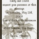 Brown Beach Themed Wedding