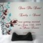 Save the Date - Teal and Maroon