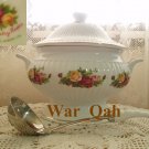 Royal Albert Old Country Roses Large Covered Soup Tureen with FREE Ladle