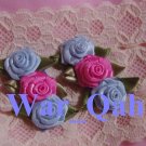 Shabby Chic Baby Blue & Powder Pink Snap Clips - Baby, Toddler, Girls