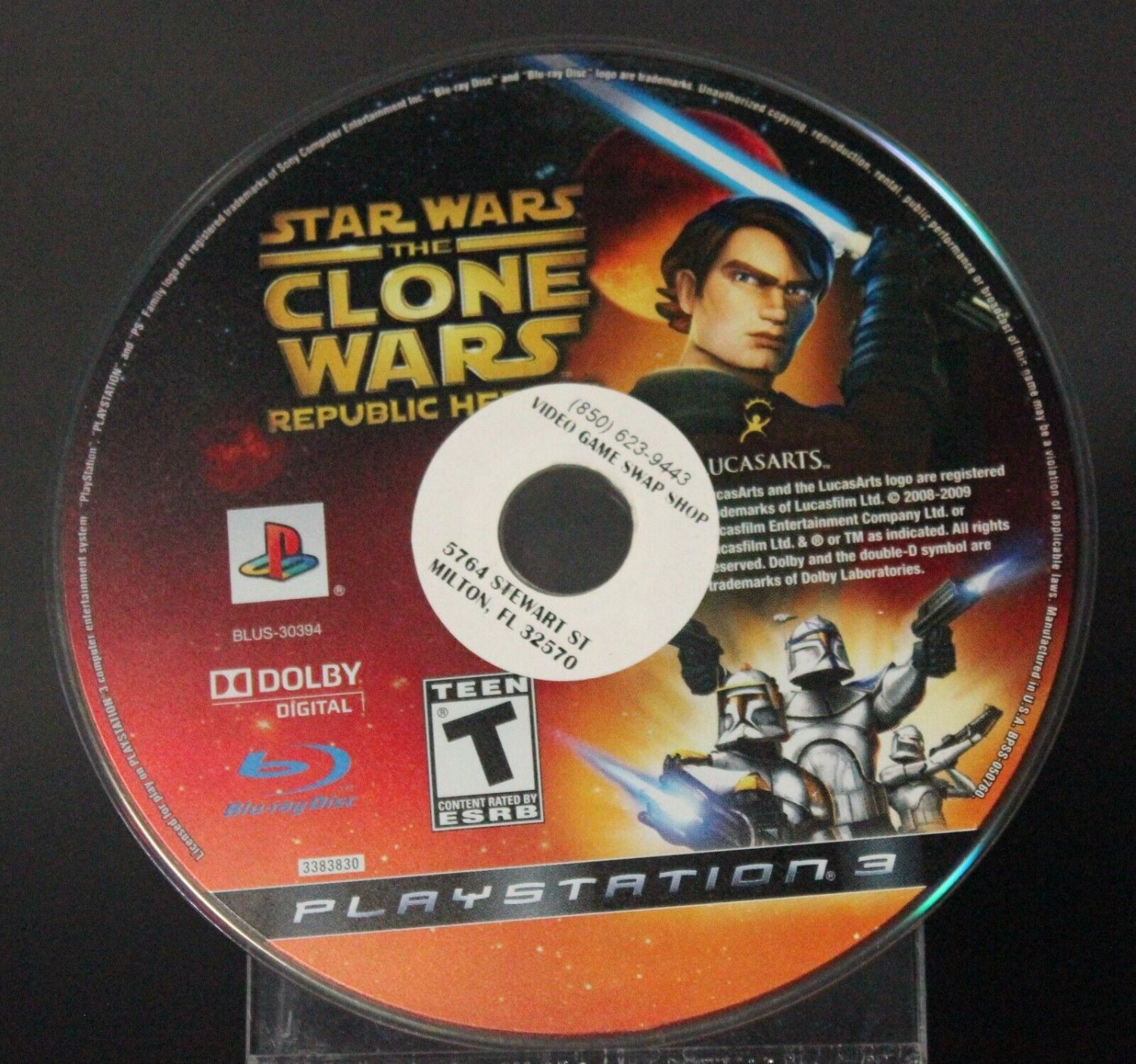 Star Wars: The Clone Wars - Republic Heroes (Disc Only) PS3