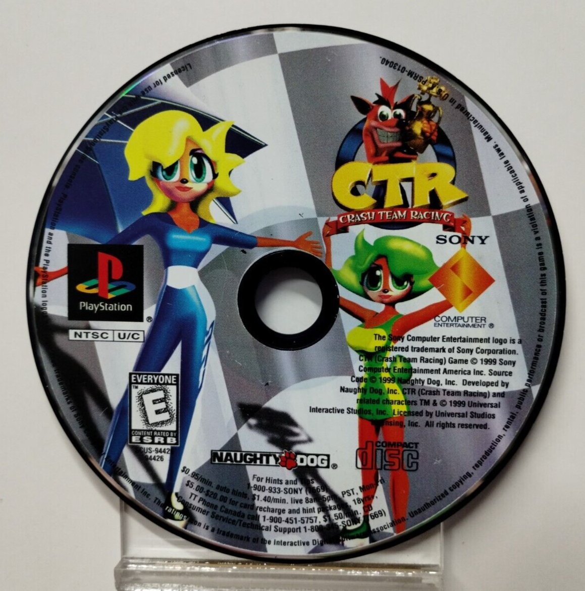 CTR: Crash Team Racing (PlayStation 1 PS1)  - Disc Only
