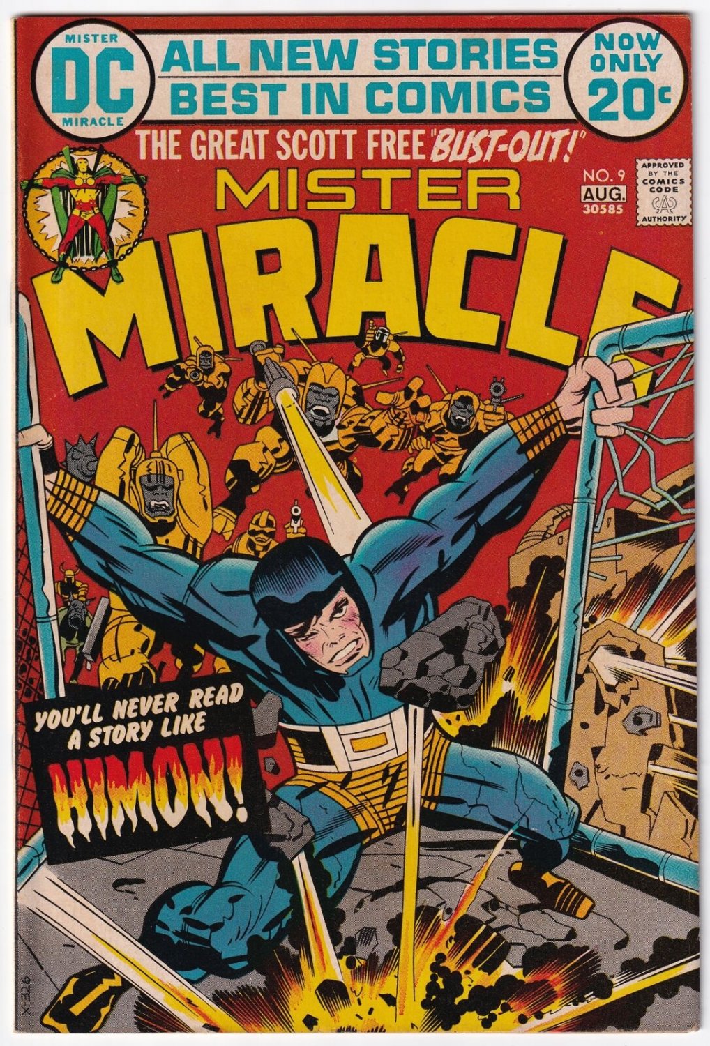Mister Miracle #9 (DC, 1972)  1st Appearance HIMON and Protector WILLIK.