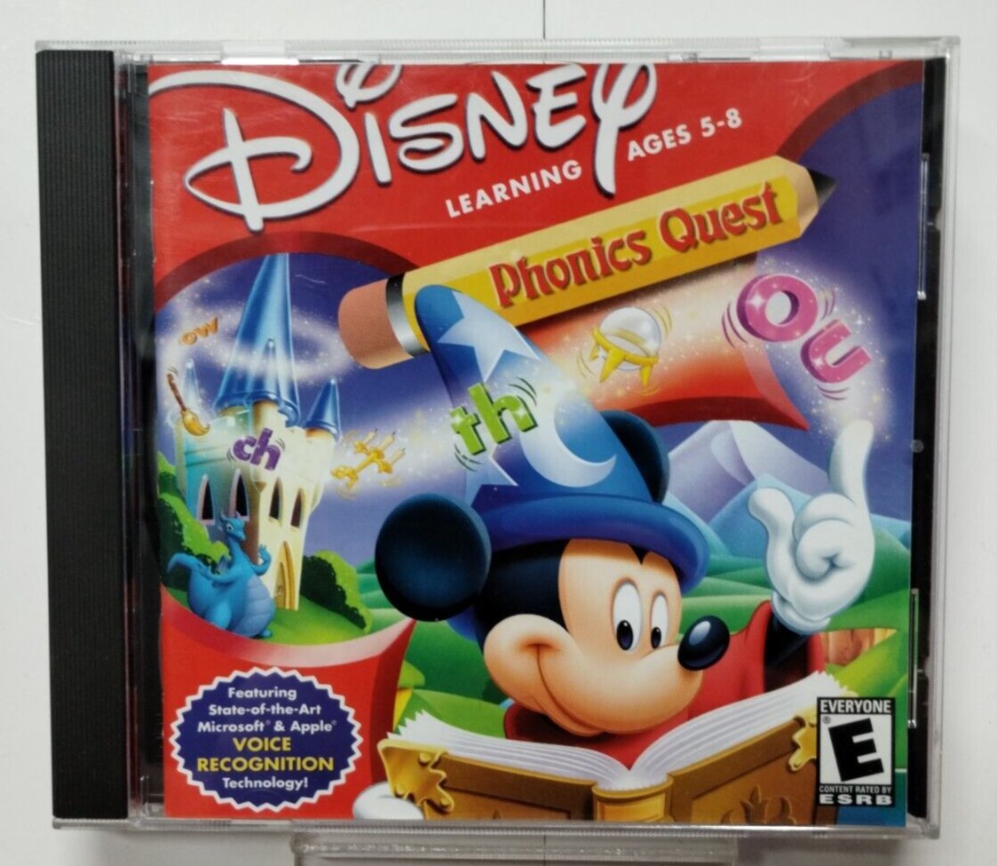 Disney Learning: Phonics Quest (Windows/Mac, 2001) Ages 5-8